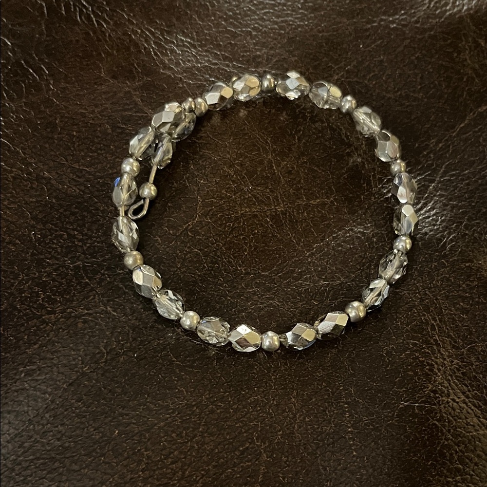 Elegant Silver Beaded Bracelet